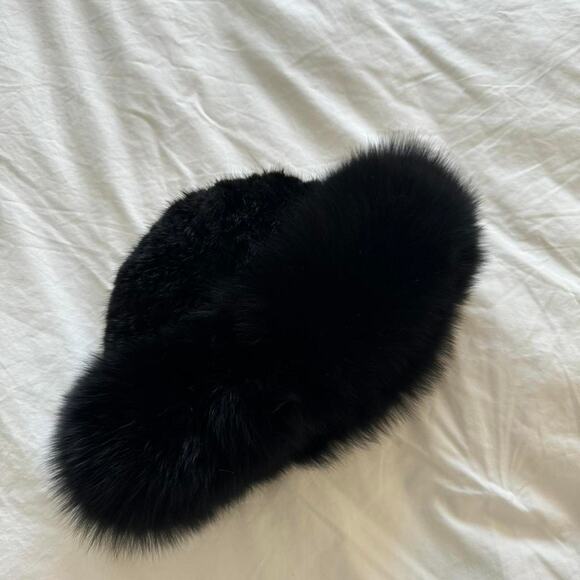 Black real fox fur weaven - Picture 2 of 6